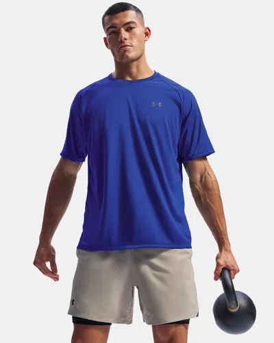 Under Armour Tech 2.0 T-shirt Mens Royal Blue Short Sleeve Performance Kfc1032