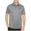 Under Armour Tech Button Up Placket Polo In Graphite In Gray