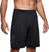Under Armour Tech Graphic Pocketed Shorts In Black In Black