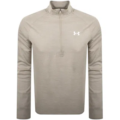 Under Armour Tech Half Zip Sweatshirt Beige