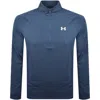 Under Armour Tech Half Zip Sweatshirt Blue In Blue