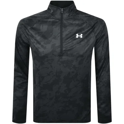 Under Armour Tech Half Zip Sweatshirt Grey In Black