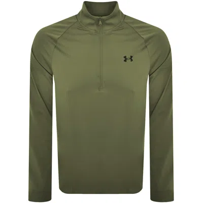 Under Armour Tech Half Zip Sweatshirt Khaki