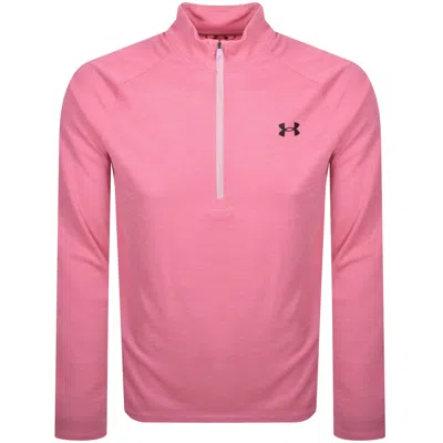 Under Armour Tech Half Zip Sweatshirt Pink
