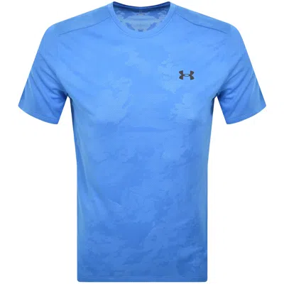 Under Armour Tech Jacquard T Shirt Blue