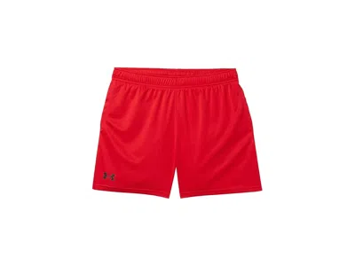 Under Armour Tech Mesh Shorts (big Kids) Boy's Clothing Red/black : Xs (7 Big Kid), Polyester In Multi