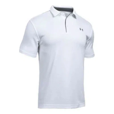 Under Armour Tech Polo Shirt 'white' In Gray