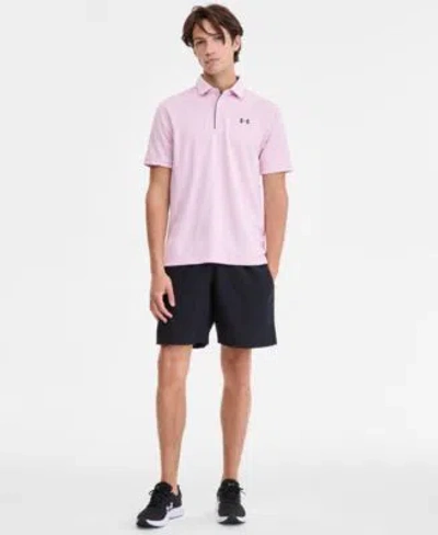 Under Armour Tech Polo Shirt Woven Shorts Sneakers In Pink