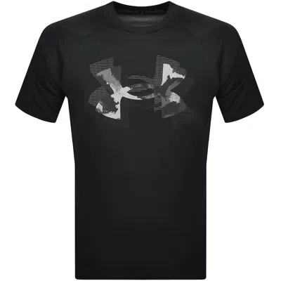 Under Armour Tech Print Fill T Shirt Black
