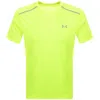 Under Armour Tech Reflective T Shirt Yellow In Green