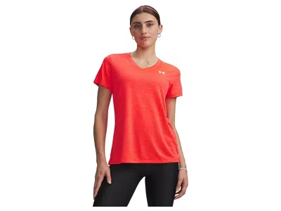 Under Armour Tech Short Sleeve V-neck Twist In Orange