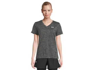 Under Armour Tech Short Sleeve V-neck Twist In Gray