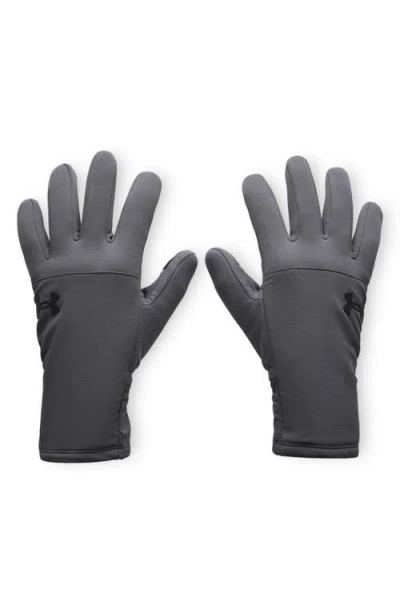 Under Armour Tech Storm Fleece Gloves In Gray