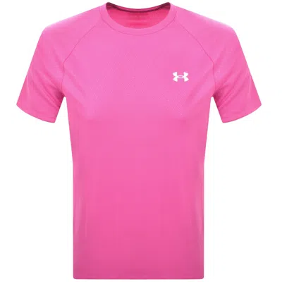 Under Armour Tech T Shirt Pink