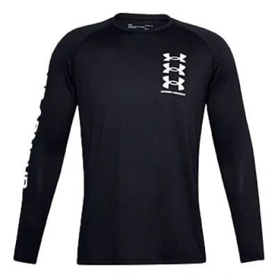 Under Armour Tech Triple Logo Long Sleeve Shirt 'black'