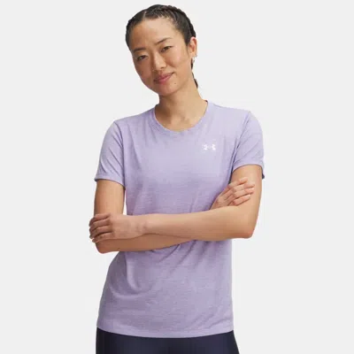 Under Armour Tech™ Twist Women's Short Sleeve Transparent In Purple