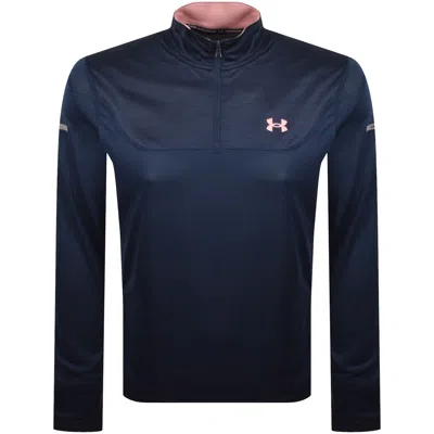 Under Armour Tech Utility Quarter Zip T Shirt Blue