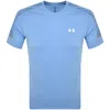 Under Armour Mens  Heatgear Armour Compression Short Sleeve Football T-shirt In Blue