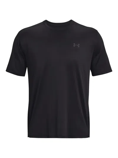 Under Armour Tech Vent Logo-print T-shirt In Black