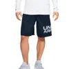 Under Armour Tech Wordmark Shorts 'navy' In Blue