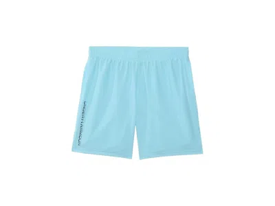 Under Armour Tech Woven Workmark Shorts Boy's Clothing Stream/midnight Navy : Xs (7 Big Kid), Polyester In Blue