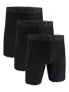 Under Armour Three-pack Boxers In Black