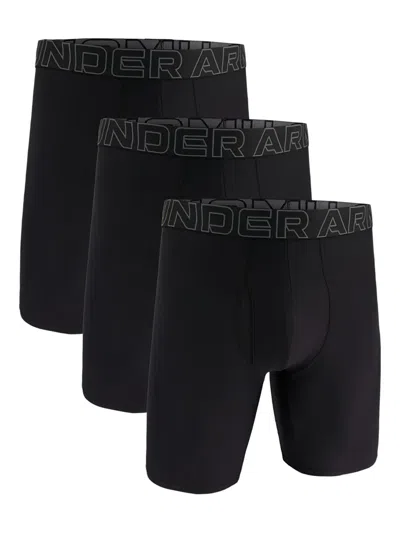 Under Armour Three-pack Boxers In Black