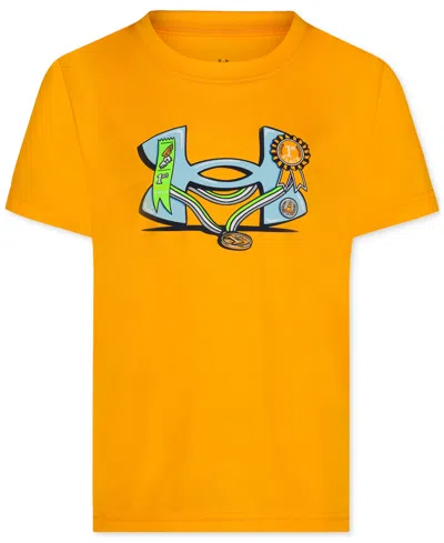 Under Armour Kids' Toddler & Little Boys Logo Prize T-shirt In Orange Shock