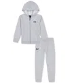 Under Armour Toddler & Little Boys Rival 2-pc. Full-zip Hoodie & Joggers Set In Mod Gray