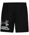 Under Armour Toddler & Little Boys Tech Logo Shorts In Black,white