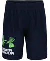 Under Armour Toddler & Little Boys Tech Logo Shorts In Midnight Navy