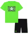 Under Armour Toddler & Little Boys Ua Tech Soccer T-shirt & Shorts Set In Hyper Green