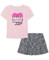 Under Armour Toddler And Little Girls Twist Skort Set In Prime Pink