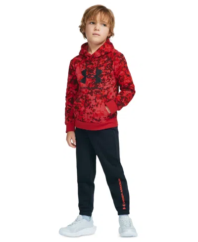 Under Armour Babies' Toddler Boys' 2t-4t Rival Fleece Hoodie And Joggers, 2-piece Set In Anthem Red Camo