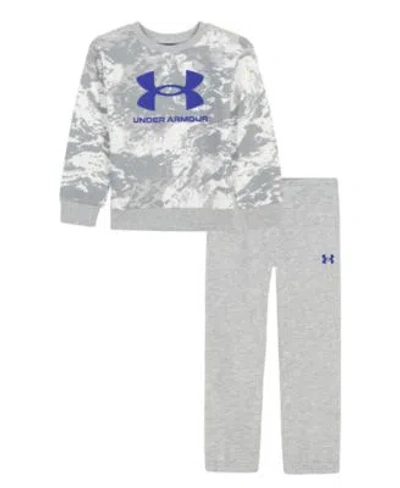 Under Armour Kids' Toddler Boys Rival Fleece Hoodie Joggers 2 Piece Set In Gray
