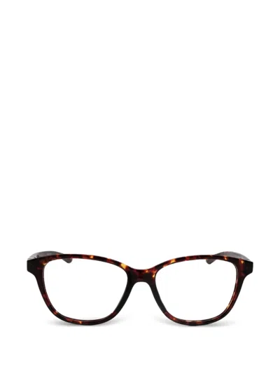 Under Armour Tortoiseshell-effect Cat-eye Glasses In Brown
