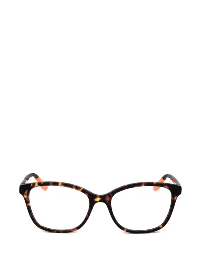 Under Armour Tortoiseshell-effect Square-frame Glasses In Transparent