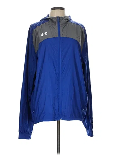 Pre-owned Under Armour Track Jacket In Blue