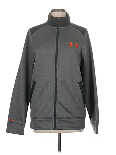 Pre-owned Under Armour Track Jacket In Gray