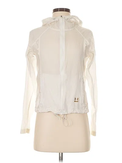 Pre-owned Under Armour Track Jacket In Ivory
