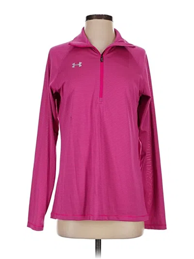 Pre-owned Under Armour Track Jacket In Pink