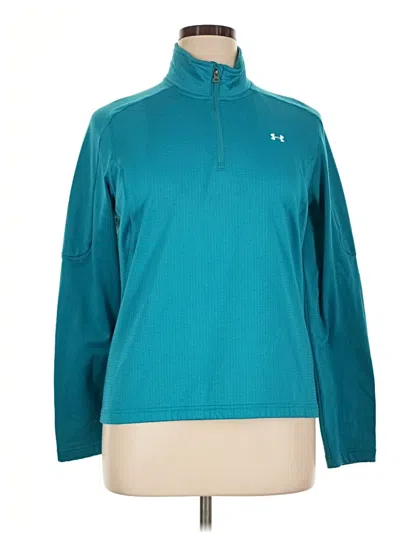 Pre-owned Under Armour Track Jacket In Teal