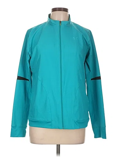 Pre-owned Under Armour Track Jacket In Teal