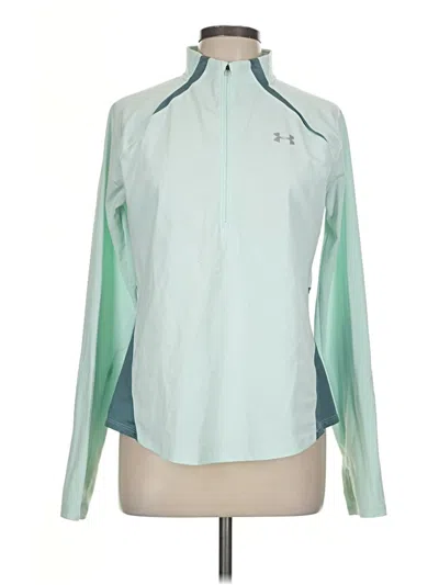 Pre-owned Under Armour Track Jacket In Teal