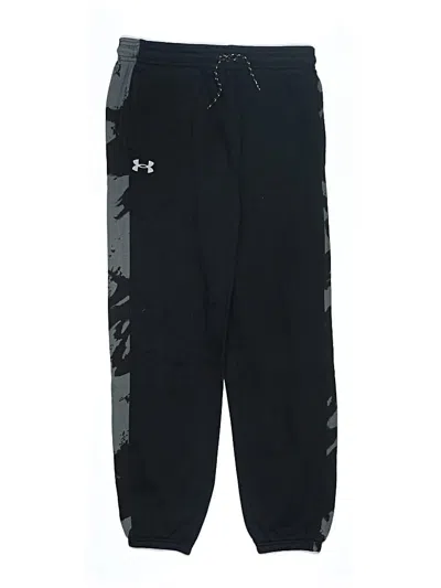 Pre-owned Under Armour Kids' Track Pants In Black
