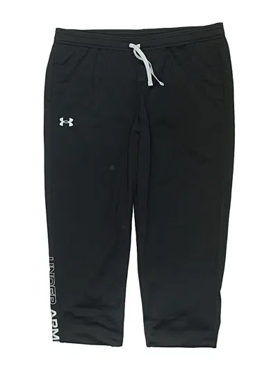 Pre-owned Under Armour Kids' Track Pants In Black