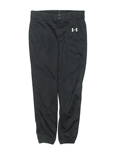 Pre-owned Under Armour Kids' Track Pants In Black