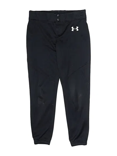 Pre-owned Under Armour Kids' Track Pants In Black