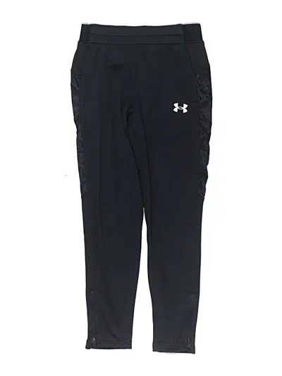 Pre-owned Under Armour Kids' Track Pants In Black