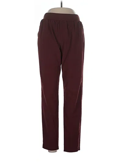 Pre-owned Under Armour Track Pants In Burgundy